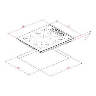 EASY TTC 64000 XFL BK PARRILLA DE VITROCERÁMICA TEKA