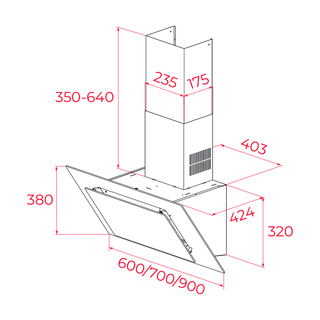 MAESTRO DVT 98660 TRL BK CAMPANA A PARED
