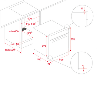 MAESTRO HLB 8550 SC BK HORNO ELÉCTRICO TEKA