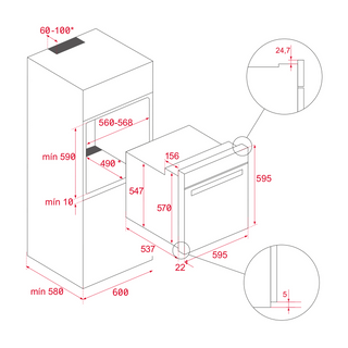 TOTAL HSB 646 SS AIRFRY HORNO ELÉCTRICO TEKA