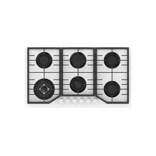 PARGA6VTB NUUR PARRILLA DE GAS EMPOTRABLE BLANCO 6 QUEMADORES