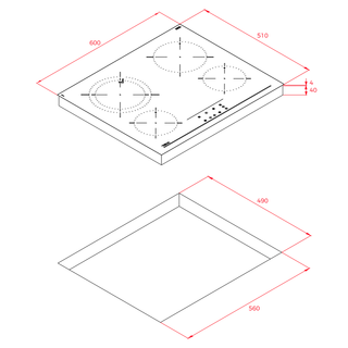 TOTAL TT 6420 PARRILLA DE VITROCERÁMICA TEKA