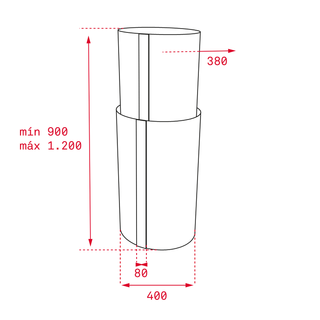 MAESTRO CC 480 CAMPANA DE ISLA TEKA