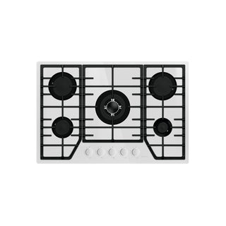 PARGA5VTB NUUR PARRILLA DE GAS EMPOTRABLE BLANCA 5 QUEMADORES