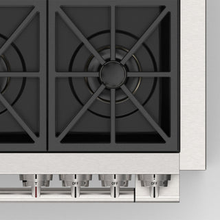 F6PDF366S1 36” DUAL FUEL PRO RANGE ESTUFA DE EMPOTRE ITALIANA FULGOR Milano