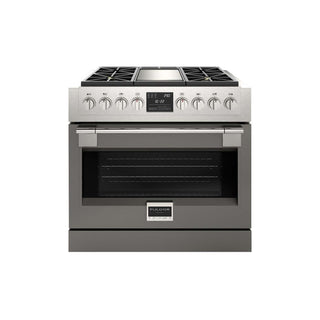 F6PDF364GS1 36” DUAL FUEL PRO RANGE WITH GRIDDLE ESTUFA DE EMPOTRE ITALIANA GAMA SOFIA PRO FULGOR Milano