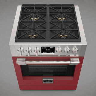 F6PDF304S1 30” DUAL FUEL PRO RANGE GAMA SOFIA PRO ESTUFA DE EMPOTRE ITALIANA FULGOR Milano