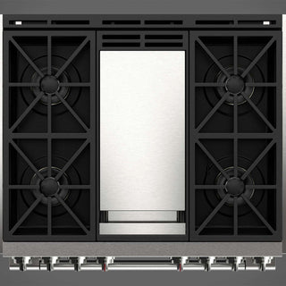 F6PDF364GS1 36” DUAL FUEL PRO RANGE WITH GRIDDLE ESTUFA DE EMPOTRE ITALIANA GAMA SOFIA PRO FULGOR Milano