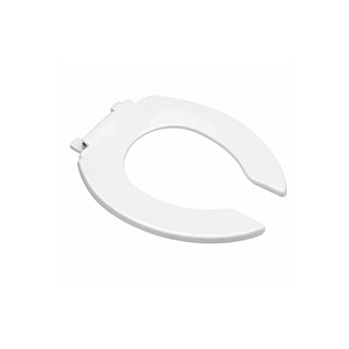 AF-1 ASIENTO SIN TAPA PARA TAZA FLUXÓMETRO ELONGADO FRENTE ABIERTO CON ANTIBACTERIAL, BLANCO HELVEX