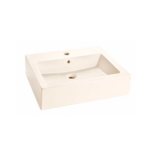 LV FUTURA1 M LAVABO FUTURA DE SOBREPONER DE UNA PERFORACIÓN CON REBOSADERO MARFIL HELVEX