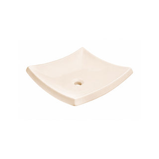 LV TRAZZO M LAVABO TRAZZO DE SOBREPONER SIN REBOSADERO, MARFIL HELVEX