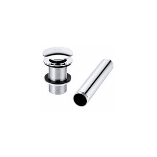 TH-065 CONTRA DE PUSH PARA LAVABO SIN REBOSADERO CROMO HELVEX
