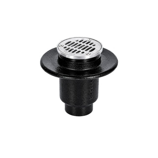 22V COLADERA VERTICAL CORTA DE REJILLA REDONDA UNA BOCA. ACERO INOXIDABLE BRILLANTE HELVEX