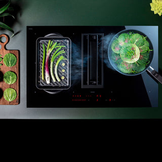PARRILLA DE VITROCERAMICA CON EXTRACTOR QUANTUM FALMEC MADE IN ITALY