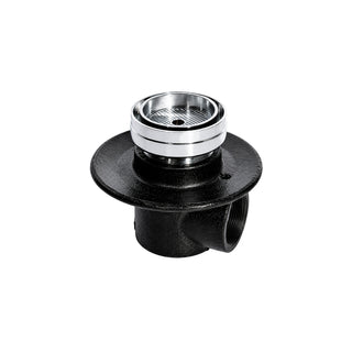 22-HLI COLADERA CORTA DE CONTORNO REDONDA PARA INSERTO CERÁMICO DE MÁXIMO 10 MM DE ESPESOR UNA BOCA CROMO HELVEX