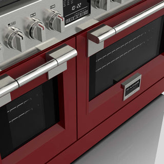 F6PDF486GS1 48” VENETIAN RED DUAL FUEL PRO RANGE GAMA SOFIA PRO ESTUFA DE EMPOTRE ITALIANA FULGOR Milano