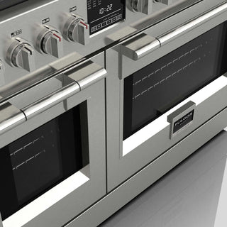 F6PDF486GS1 48” STAINLESS STEEL DUAL FUEL PRO RANGE GAMA SOFIA PRO ESTUFA DE EMPOTRE ITALIANA FULGOR Milano