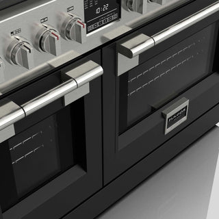 F6PDF486GS1 48” BLACK VELVET DUAL FUEL PRO RANGE GAMA SOFIA PRO ESTUFA DE EMPOTRE ITALIANA FULGOR Milano