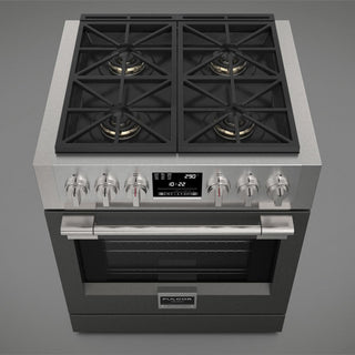 F6PDF304S1 30” DUAL FUEL PRO RANGE GAMA SOFIA PRO ESTUFA DE EMPOTRE ITALIANA FULGOR Milano