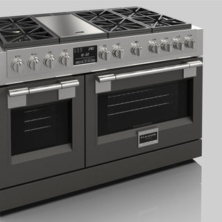 F6PDF486GS1 48” RIALTO GREY DUAL FUEL PRO RANGE GAMA SOFIA PRO ESTUFA DE EMPOTRE ITALIANA FULGOR Milano