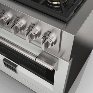 F6PDF366S1 36” DUAL FUEL PRO RANGE ESTUFA DE EMPOTRE ITALIANA FULGOR Milano