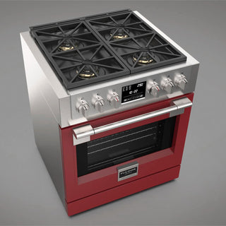 F6PDF304S1 30” DUAL FUEL PRO RANGE GAMA SOFIA PRO ESTUFA DE EMPOTRE ITALIANA FULGOR Milano