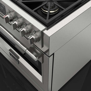 F6PDF364GS1 36” DUAL FUEL PRO RANGE WITH GRIDDLE ESTUFA DE EMPOTRE ITALIANA GAMA SOFIA PRO FULGOR Milano