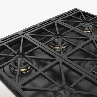 F6PDF366S1 36” DUAL FUEL PRO RANGE ESTUFA DE EMPOTRE ITALIANA FULGOR Milano