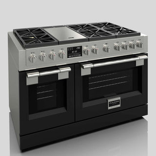 F6PDF486GS1 48” BLACK VELVET DUAL FUEL PRO RANGE GAMA SOFIA PRO ESTUFA DE EMPOTRE ITALIANA FULGOR Milano