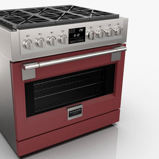 F6PDF366S1 36” DUAL FUEL PRO RANGE ESTUFA DE EMPOTRE ITALIANA FULGOR Milano