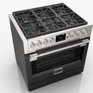 F6PDF366S1 36” DUAL FUEL PRO RANGE ESTUFA DE EMPOTRE ITALIANA FULGOR Milano