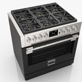 F6PDF366S1 36” DUAL FUEL PRO RANGE ESTUFA DE EMPOTRE ITALIANA FULGOR Milano