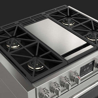 F6PDF364GS1 36” DUAL FUEL PRO RANGE WITH GRIDDLE ESTUFA DE EMPOTRE ITALIANA GAMA SOFIA PRO FULGOR Milano