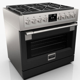 F6PDF366S1 36” DUAL FUEL PRO RANGE ESTUFA DE EMPOTRE ITALIANA FULGOR Milano