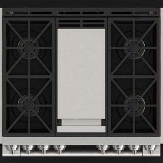 F6PDF364GS1 36” DUAL FUEL PRO RANGE WITH GRIDDLE ESTUFA DE EMPOTRE ITALIANA GAMA SOFIA PRO FULGOR Milano