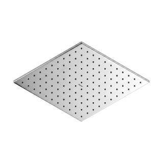H-3013 REGADERA CUADRADA DE CHORRO FIJO ULTRAPLANA CON SISTEMA ANTICALCÁREO PLATO ANCHO DE 16" CROMO. NO INCLUYE BRAZO HELVEX