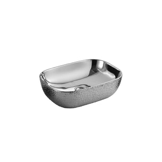 LAVABO CELIA SILVER RECTANGULAR CASTEL