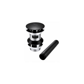 TH-064-EB CONTRA DE PUSH PARA LAVABO CON REBOSADERO ÉBANO HELVEX