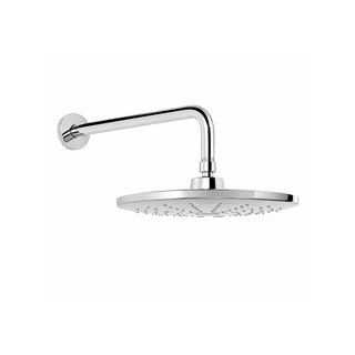 H-3303 REGADERA CUADRADA CON BRAZO Y CHAPETÓN MULTICHORRO CON BOTÓN DE CAMBIOS (3 TIPOS DE CHORRO) CON SISTEMA ANTICALCÁREO PLATO ANCHO 10", CROMO HELVEX