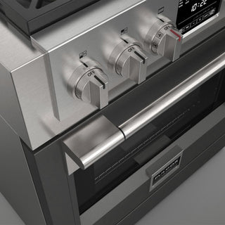 F6PDF304S1 30” DUAL FUEL PRO RANGE GAMA SOFIA PRO ESTUFA DE EMPOTRE ITALIANA FULGOR Milano