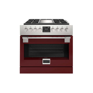 F6PDF364GS1 36” DUAL FUEL PRO RANGE WITH GRIDDLE ESTUFA DE EMPOTRE ITALIANA GAMA SOFIA PRO FULGOR Milano