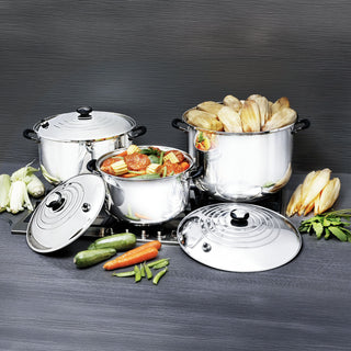 SET DE OLLAS GRANDES 3 PZAS CON TAPA ROYAL PRESTIGE