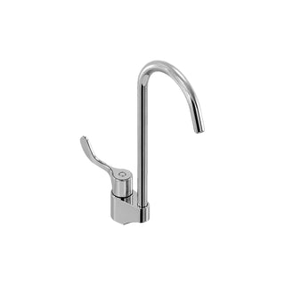 VCG-2 LLAVE CON CUELLO DE GANSO GIRATORIO MANIJA CORTA, CROMO HELVEX