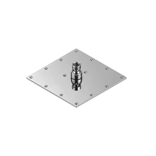 H-3009 REGADERA CUADRADA DE CHORRO FIJO ULTRAPLANA CON SISTEMA ANTICALCÁREO PLATO ANCHO DE 8" CROMO. NO INCLUYE BRAZO HELVEX