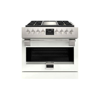 F6PDF364GS1 36” DUAL FUEL PRO RANGE WITH GRIDDLE ESTUFA DE EMPOTRE ITALIANA GAMA SOFIA PRO FULGOR Milano