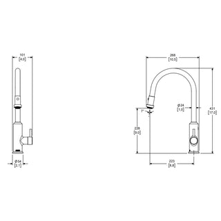E-312 MONOMANDO PARA FREGADERO. MANGUERA RETRÁCTIL, CON SISTEMA ANTICALCÁREO Y 2 TIPOS DE CHORRO: AIREADO Y SPRAY. ADARA CROMO HELVEX