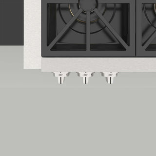 F6GRT366S1 36” PARRILLA DE EMPOTRE PROFUNDO PROFESSIONAL GAS RANGE TOP FULGOR MILANO