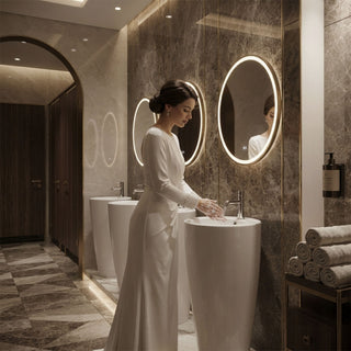 KINEA LAVABO REDONDO DE PEDESTAL CASTEL