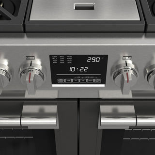 F6PDF486GS1 48” RIALTO GREY DUAL FUEL PRO RANGE GAMA SOFIA PRO ESTUFA DE EMPOTRE ITALIANA FULGOR Milano