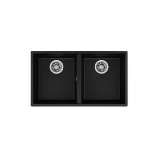 MAESTRO SQUARE 760 TG B FREGADERO DOBLE NEGRO TEKA
